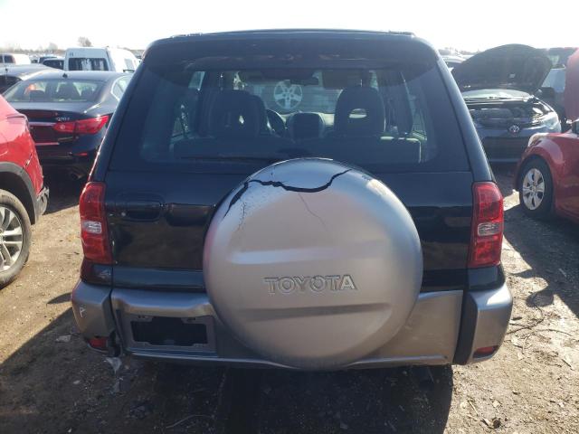 JTEGD20V340025695 - 2004 TOYOTA RAV4 BLACK photo 6