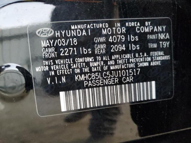 KMHC85LC5JU101517 - 2018 HYUNDAI IONIQ LIMITED BLACK photo 13