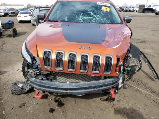 1C4PJMBS6FW615501 - 2015 JEEP CHEROKEE TRAILHAWK ORANGE photo 12