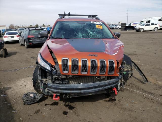 1C4PJMBS6FW615501 - 2015 JEEP CHEROKEE TRAILHAWK ORANGE photo 5