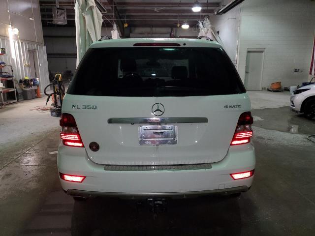 4JGBB8GB0BA730184 - 2011 MERCEDES-BENZ ML 350 4MATIC WHITE photo 6