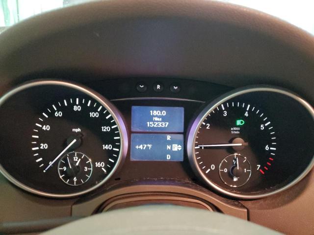 4JGBB8GB0BA730184 - 2011 MERCEDES-BENZ ML 350 4MATIC WHITE photo 9