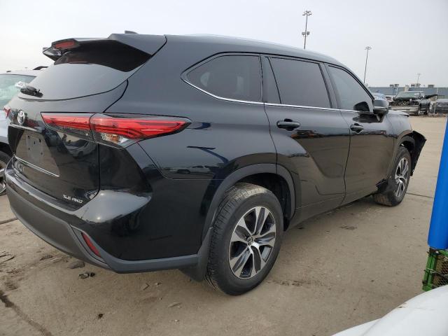 5TDHZRBH5MS086411 - 2021 TOYOTA HIGHLANDER XLE BLACK photo 3