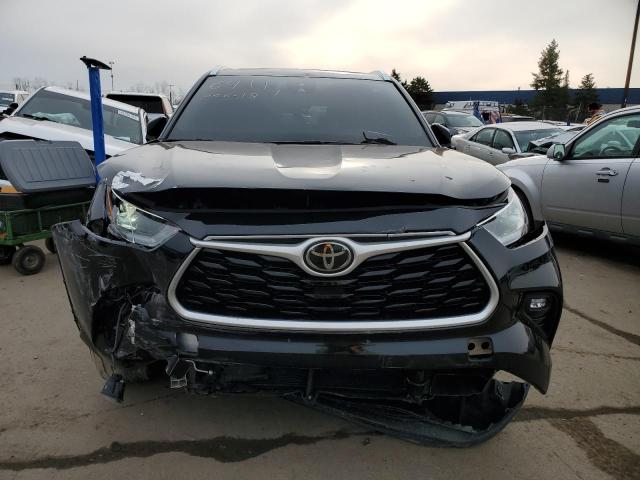 5TDHZRBH5MS086411 - 2021 TOYOTA HIGHLANDER XLE BLACK photo 5