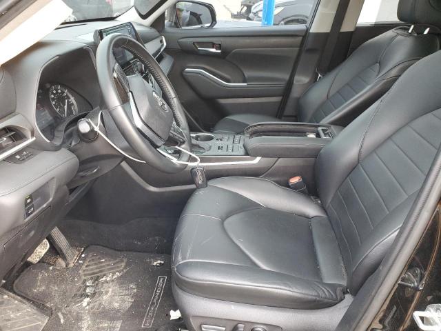 5TDHZRBH5MS086411 - 2021 TOYOTA HIGHLANDER XLE BLACK photo 7