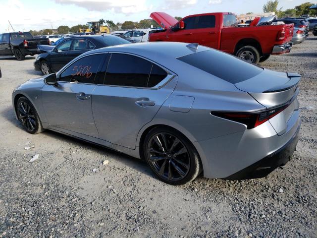 JTHGZ1B21N5058166 - 2022 LEXUS IS 350 F-SPORT SILVER photo 2