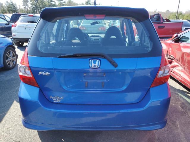 JHMGD38668S057332 - 2008 HONDA FIT SPORT BLUE photo 6