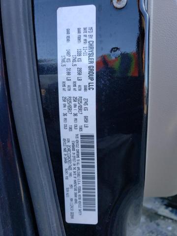 2C4RC1CGXCR217465 - 2012 CHRYSLER TOWN & COU TOURING L BLACK photo 13