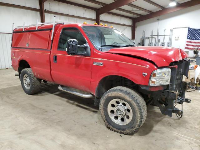 1FTWF31Y16EB06984 - 2006 FORD F350 SRW SUPER DUTY RED photo 4