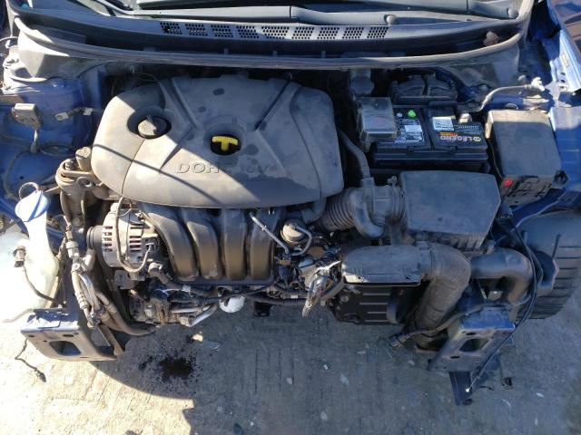 5NPDH4AE7GH672582 - 2016 HYUNDAI ELANTRA SE BLUE photo 11