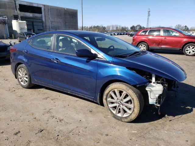 5NPDH4AE7GH672582 - 2016 HYUNDAI ELANTRA SE BLUE photo 4