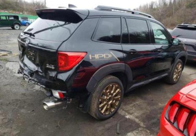 5FNYF8H02NB007271 - 2022 HONDA PASSPORT ELITE 黑色 照片 3