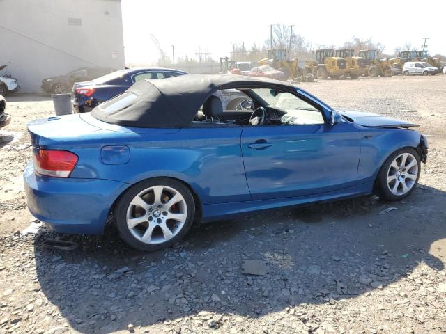 WBAUN13558VH80205 - 2008 BMW 128 I BLUE photo 3