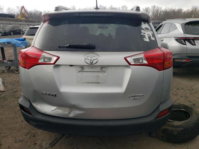 JTMDFREV5FD160143 - 2015 TOYOTA RAV4 LIMITED SILVER photo 6