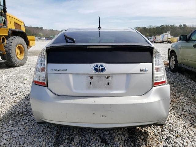 JTDKN3DU7A0049786 - 2010 TOYOTA PRIUS SILVER photo 6