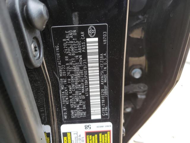 4T1G11BK5PU079731 - 2023 TOYOTA CAMRY SE NIGHT SHADE BLACK photo 12