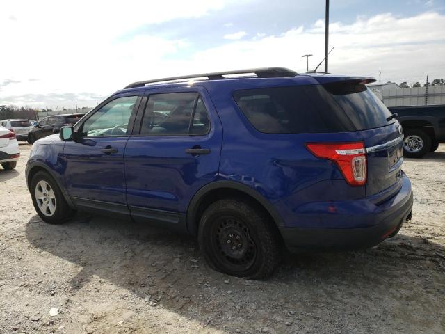 1FM5K7B89EGB24838 - 2014 FORD EXPLORER BLUE photo 2