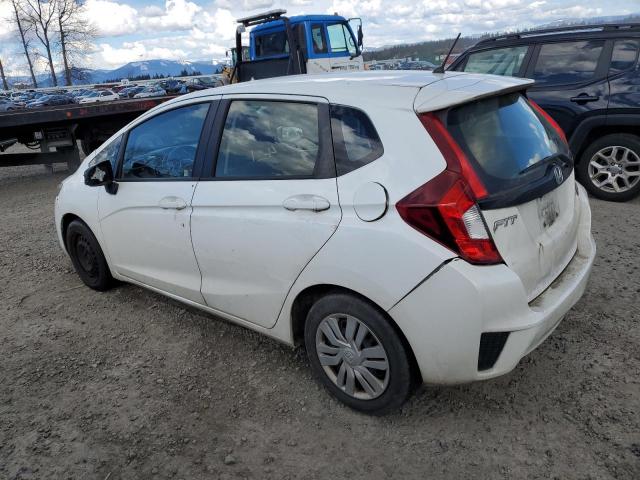 JHMGK5H5XGX026286 - 2016 HONDA FIT LX WHITE photo 2