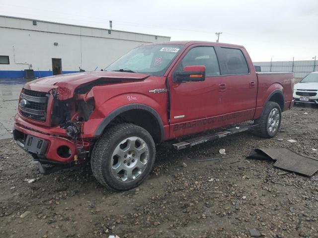 1FTFW1ET7DKE63491 - 2013 FORD F150 SUPERCREW RED photo 1