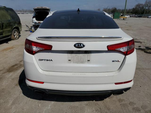 5XXGR4A63DG233390 - 2013 KIA OPTIMA SX WHITE photo 6