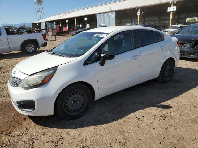 KNADM4A35E6365085 - 2014 KIA RIO LX WHITE photo 1