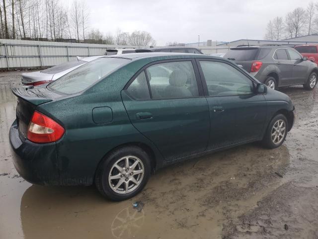 JT2BK18U220046702 - 2002 TOYOTA PRIUS GREEN photo 3