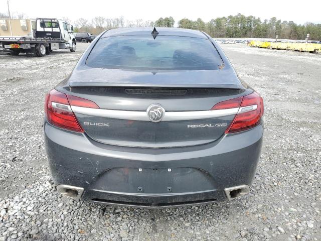 2G4GU5GX0G9142623 - 2016 BUICK REGAL GS GRAY photo 6