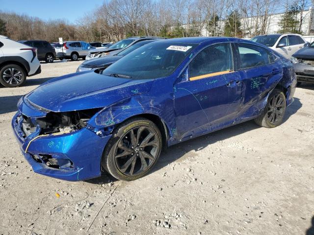 2HGFC2F89MH552013 - 2021 HONDA CIVIC SPORT BLUE photo 1