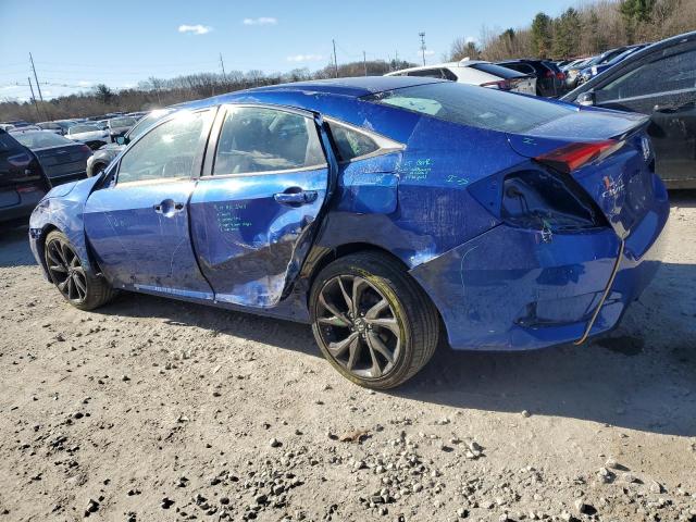 2HGFC2F89MH552013 - 2021 HONDA CIVIC SPORT BLUE photo 2