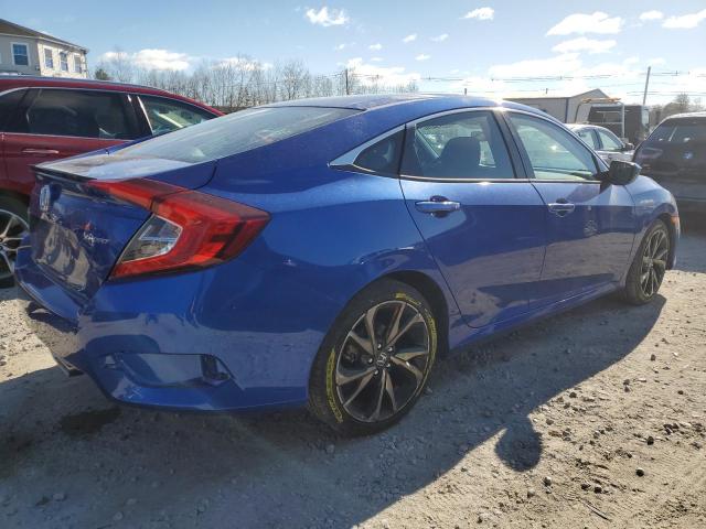 2HGFC2F89MH552013 - 2021 HONDA CIVIC SPORT BLUE photo 3