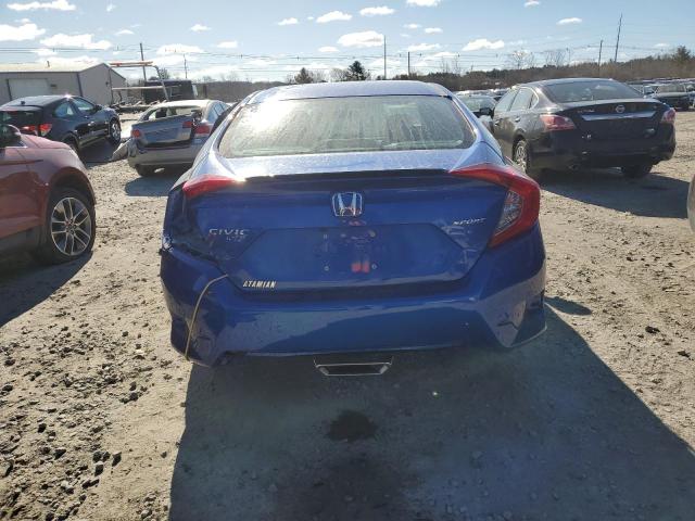 2HGFC2F89MH552013 - 2021 HONDA CIVIC SPORT BLUE photo 6