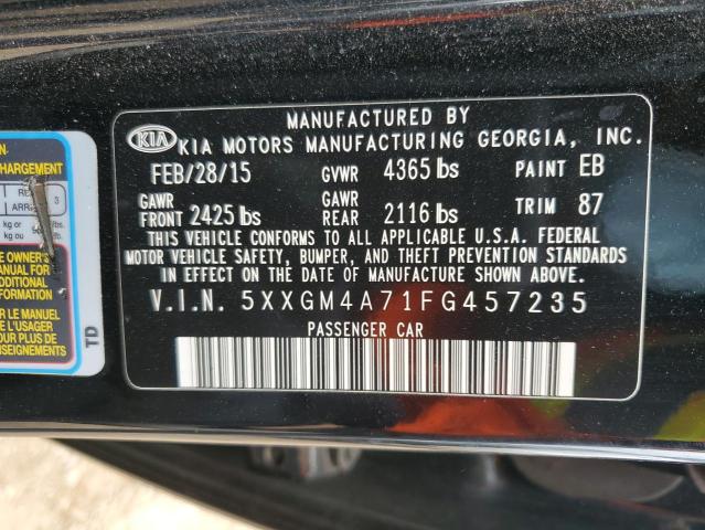 5XXGM4A71FG457235 - 2015 KIA OPTIMA LX BLACK photo 13