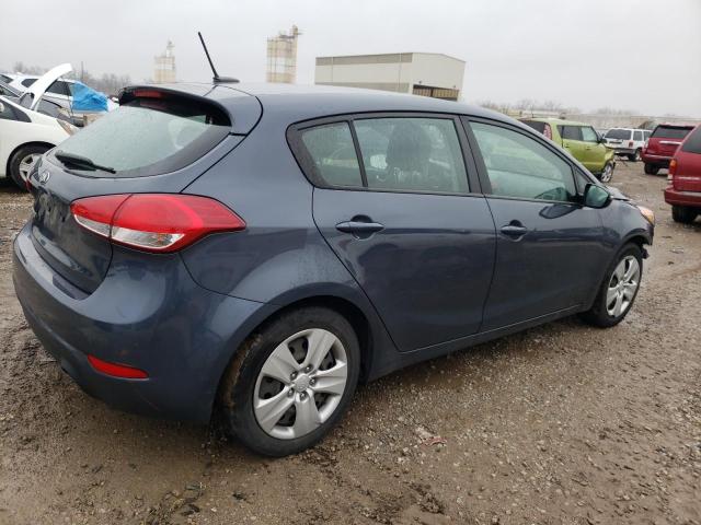 KNAFK5A89G5583653 - 2016 KIA FORTE LX BLUE photo 3