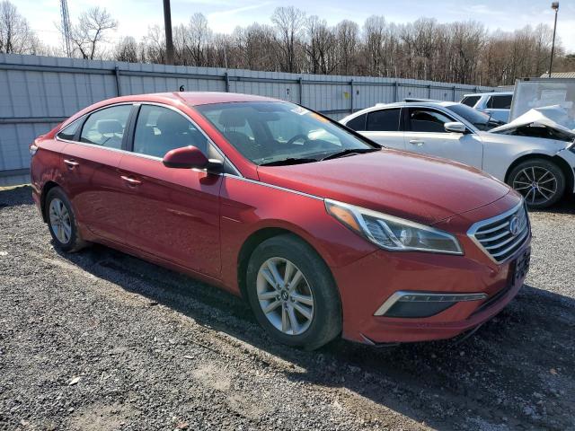 5NPE24AF0FH160529 - 2015 HYUNDAI SONATA SE RED photo 4