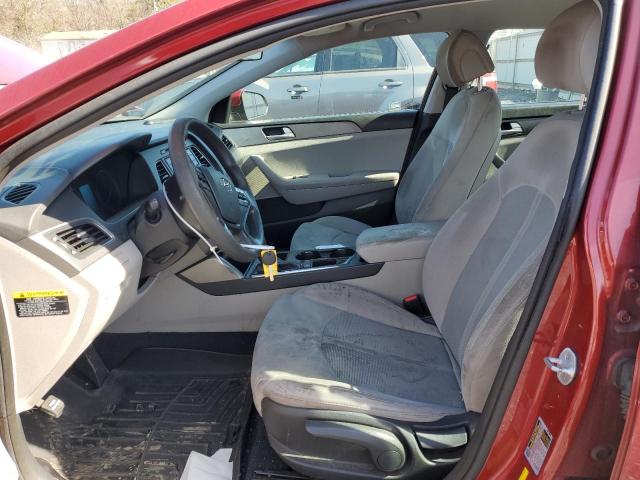 5NPE24AF0FH160529 - 2015 HYUNDAI SONATA SE RED photo 7