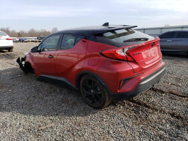 JTNKHMBX9M1112312 - 2021 TOYOTA C-HR XLE RED photo 2