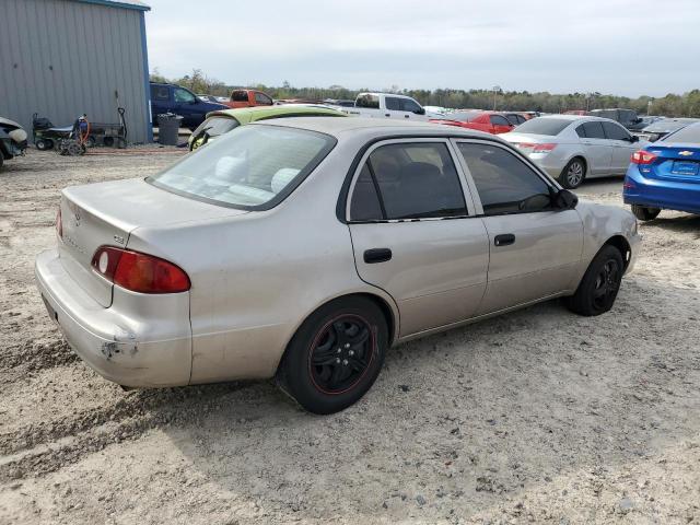 1NXBR12E32Z647822 - 2002 TOYOTA COROLLA CE TAN photo 3