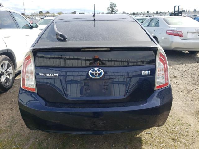 JTDKN3DU0D1617696 - 2013 TOYOTA PRIUS BLUE photo 6