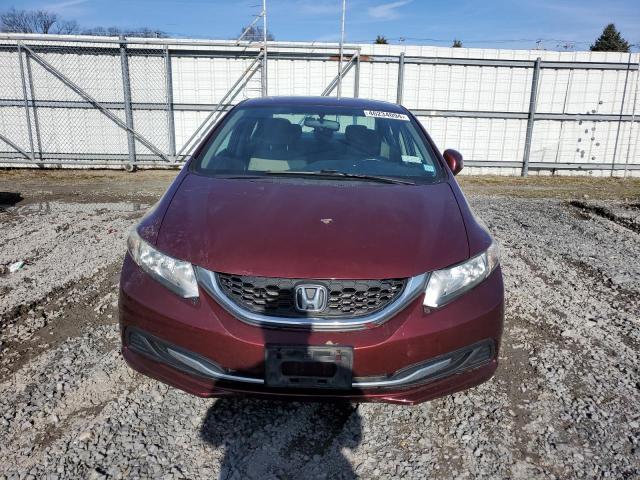 2HGFB2F58DH576960 - 2013 HONDA CIVIC LX MAROON photo 5