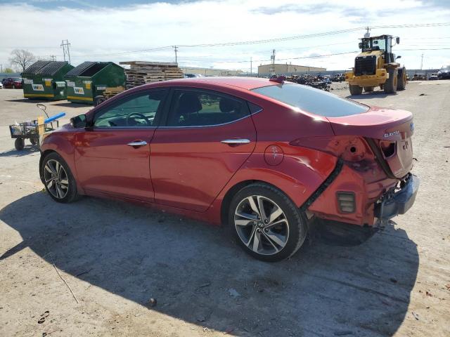 5NPDH4AE1FH610089 - 2015 HYUNDAI ELANTRA SE RED photo 2