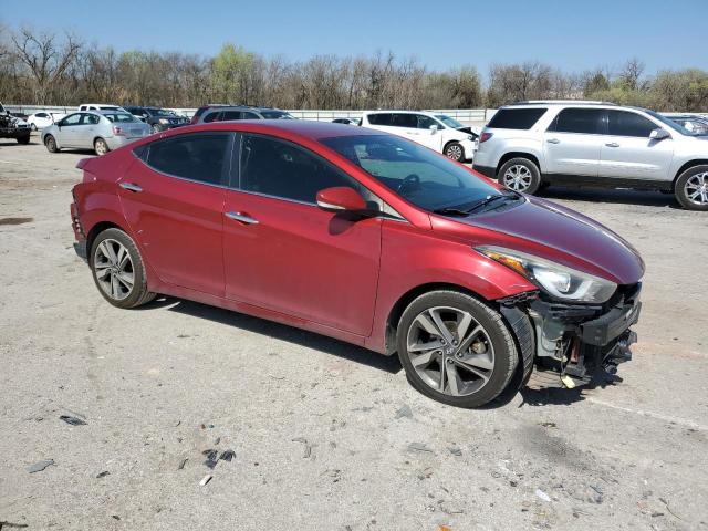 5NPDH4AE1FH610089 - 2015 HYUNDAI ELANTRA SE RED photo 4