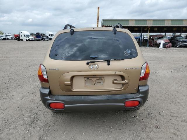 KM8SC13D02U144627 - 2002 HYUNDAI SANTA FE GLS GOLD photo 6