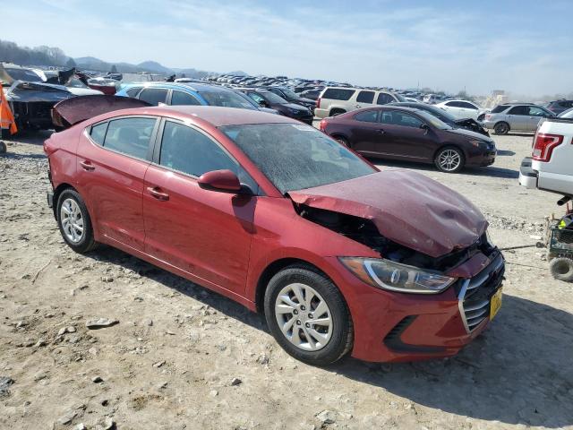 KMHD74LF3HU076221 - 2017 HYUNDAI ELANTRA SE RED photo 4