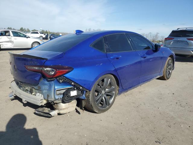 19UUB5F59MA012953 - 2021 ACURA TLX TECH A BLUE photo 3