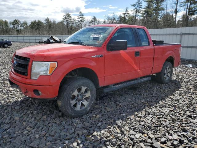 1FTFX1EF2DFD14650 - 2013 FORD F150 SUPER CAB RED photo 1