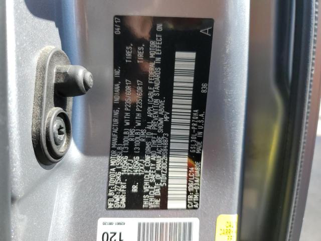 5TDYZ3DC2HS848873 - 2017 TOYOTA SIENNA XLE SILVER photo 14