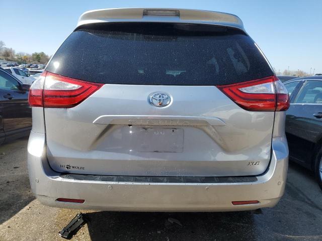 5TDYZ3DC2HS848873 - 2017 TOYOTA SIENNA XLE SILVER photo 6