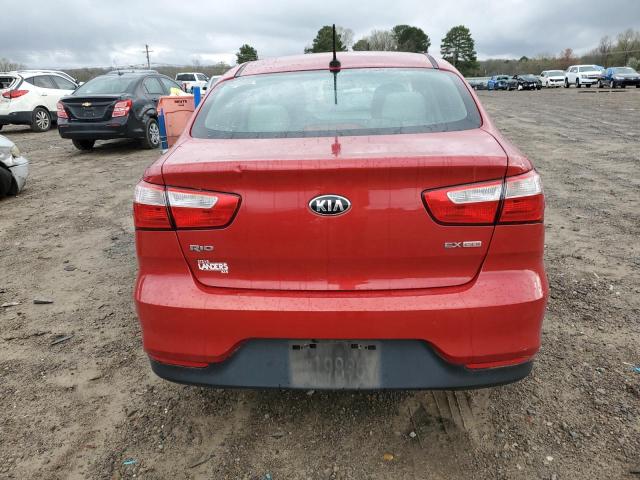 KNADN4A32G6665912 - 2016 KIA RIO EX RED photo 6