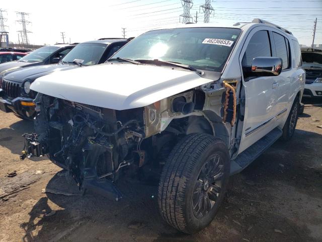 5N1BA0NE5FN621333 - 2015 NISSAN ARMADA PLATINUM WHITE photo 1