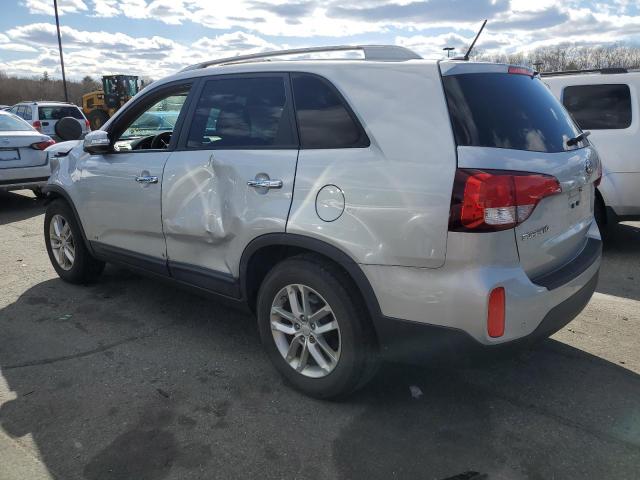 5XYKTCA64FG604447 - 2015 KIA SORENTO LX SILVER photo 2